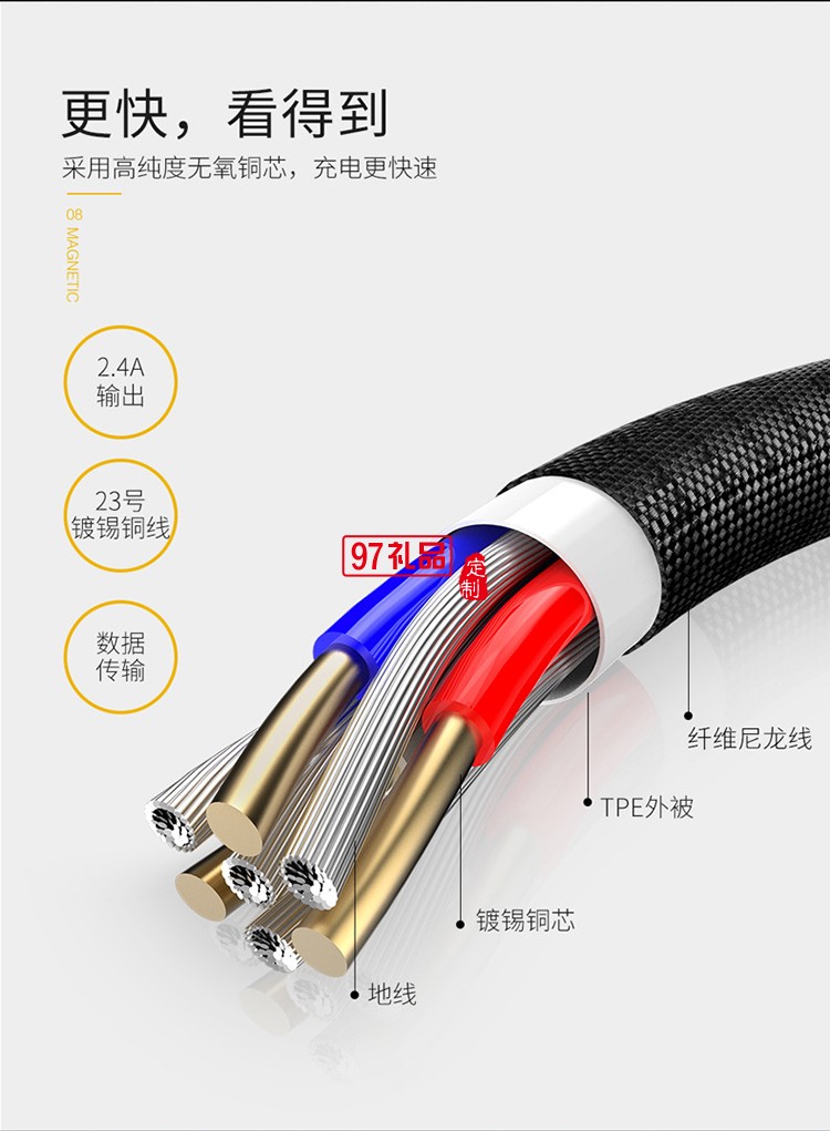 蘋(píng)果安卓Type-c三合一磁吸數(shù)據(jù)線