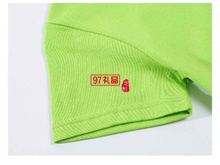 純棉T精梳圓領兒童款可定制logo定制Polo衫員工服飾廣告衫