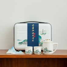 千里江山共明月  中秋節文創茶具節日禮品定制