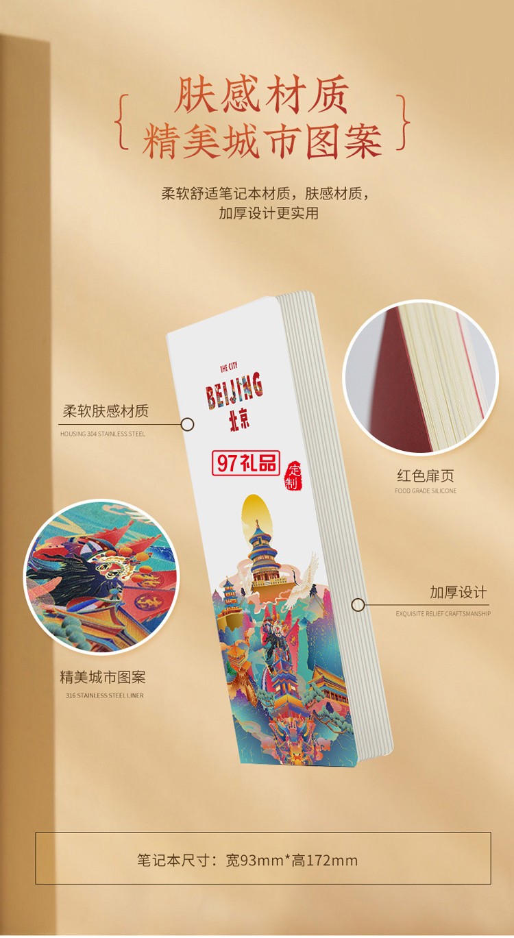 城市元素文創(chuàng)商務(wù)伴手禮國(guó)潮風(fēng)咖啡杯高端實(shí)用禮盒套裝拜訪(fǎng)送客戶(hù)