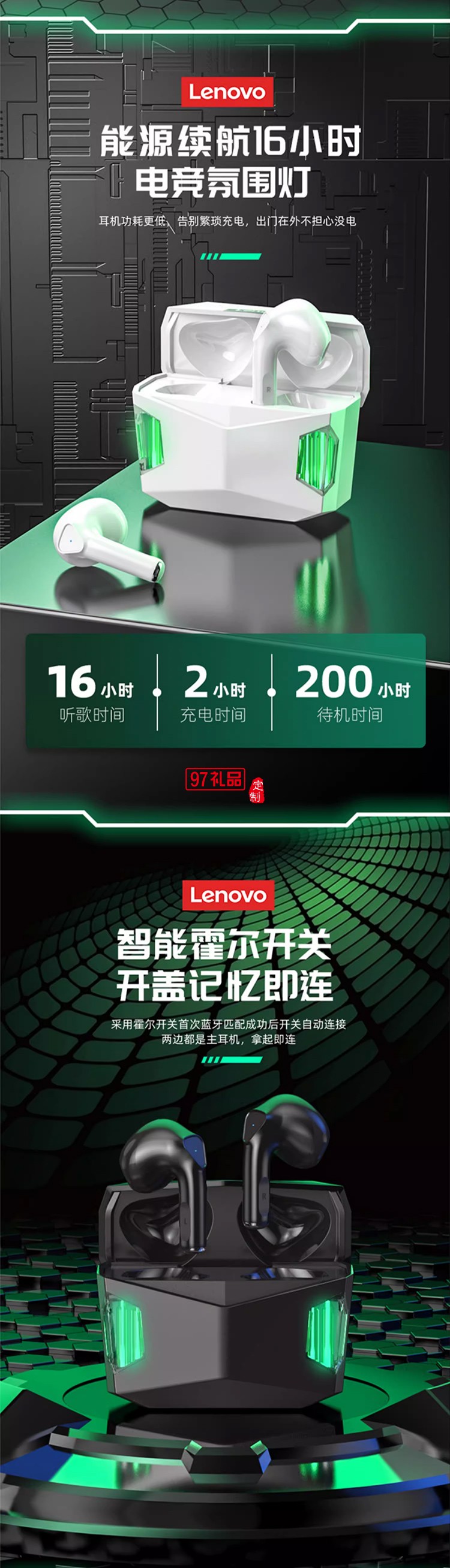 聯想thinkplus LivePods 真無線藍牙耳機